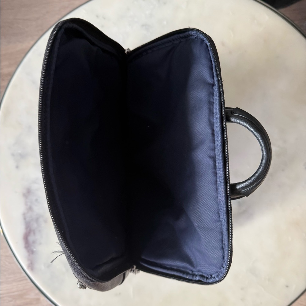 Tumi Black Leather Backpack